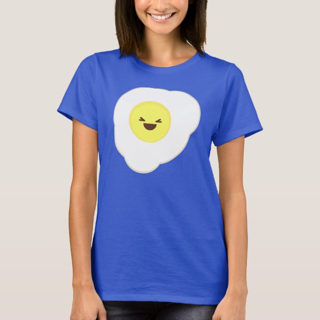 kawaii äggsolljus uppe t-shirt (Framsida)