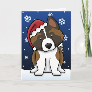 Kawaii Akita julkort Helgkort