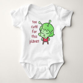 Kawaii Alien Art To Cute för den här planeten T Shirt