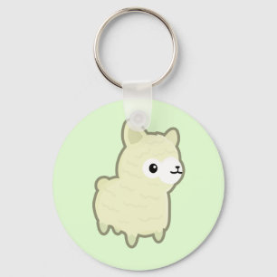 Kawaii alpaca nyckelring
