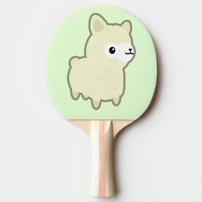 Kawaii alpaca pingisracket (Framsidan)
