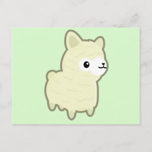 Kawaii alpaca vykort