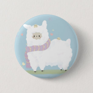 Kawaii Alpacaemblem Knapp