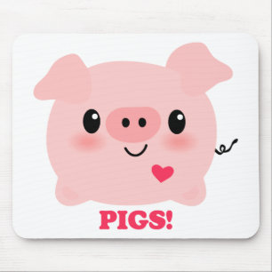 Kawaii älskar jag grisar musmatta
