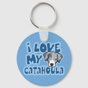 Kawaii älskar jag min Catahoula Nyckelring