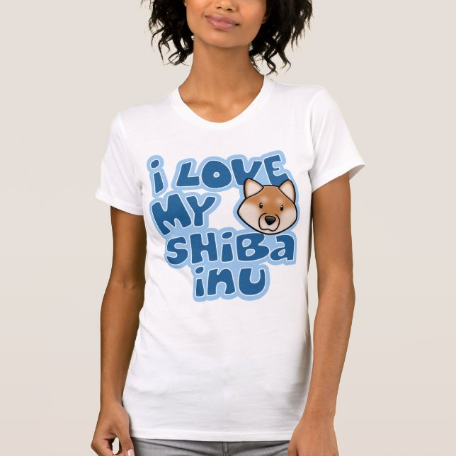 Kawaii älskar jag min Shiba Inu Tee Shirt (Framsida)
