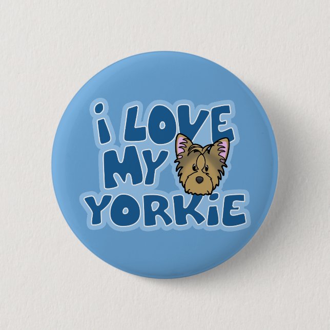 Kawaii älskar jag min Yorkie Knapp (Framsida)