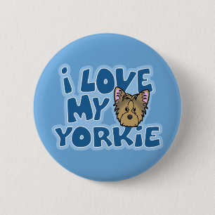 Kawaii älskar jag min Yorkie Knapp