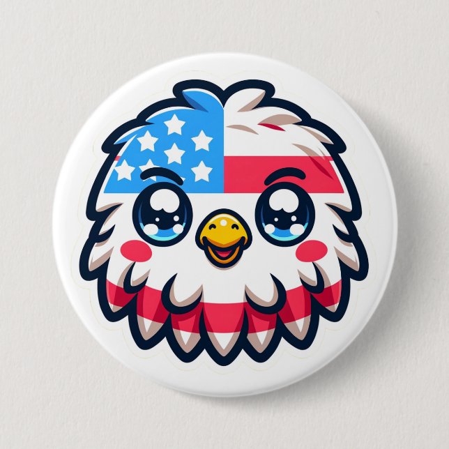 Kawaii American Eagle Knapp (Framsida)
