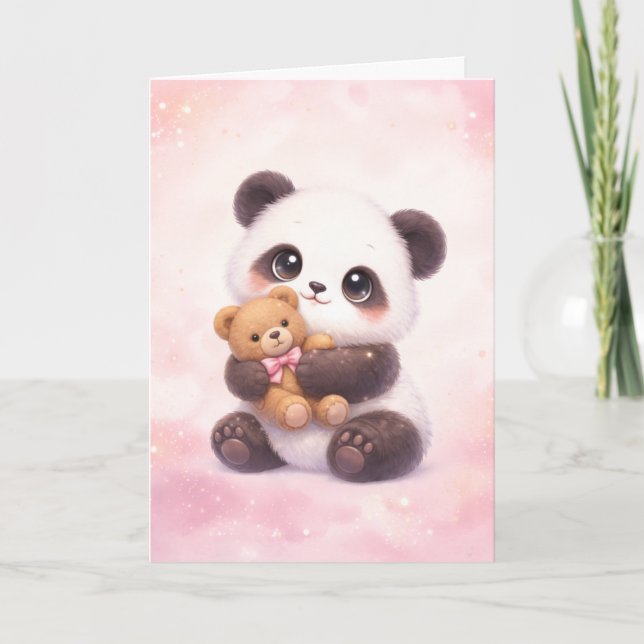 Kawaii Animal Love Card Kort (Framsida)