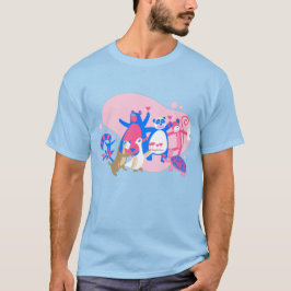 Kawaii animal party selfie roligt t shirt