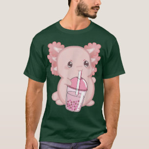 Kawaii Anime Axolotl Boba Bubble Tea Women Manar B T Shirt