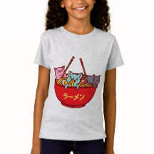 Kawaii Anime Cat Funny Adsible Japanska Ramen