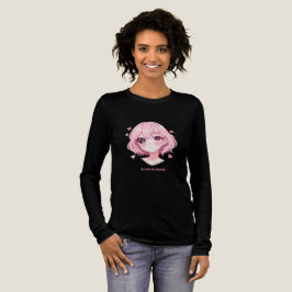 Kawaii Anime Flicka Valentinskåpa T Shirt