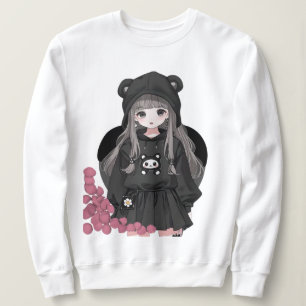 Kawaii Anime Girl Hoodie Aesthetic Sweatshirt T Shirt