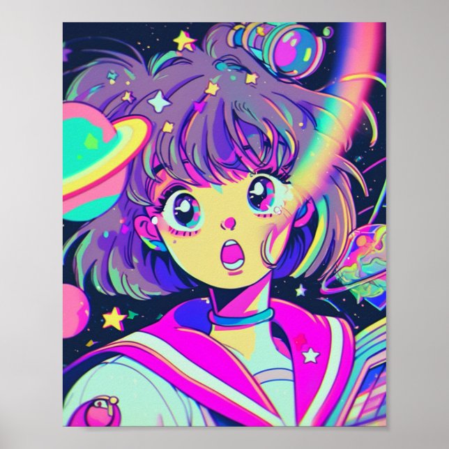 Kawaii Anime Girl Poster (Framsidan)