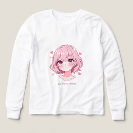 Kawaii Anime Girl Valentine Sweatshirt T Shirt