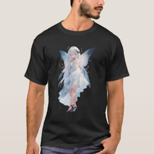 Kawaii Anime I En Blå Klänning T Shirt