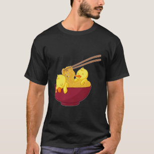 Kawaii Anime Japansk Ramen Noodles Gult Anka Gi T Shirt