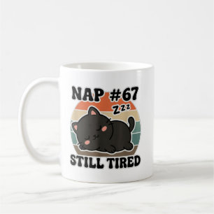 Kawaii Anime Katt NAP 67 Citat 6 7 Meme Grafisk T- Kaffemugg