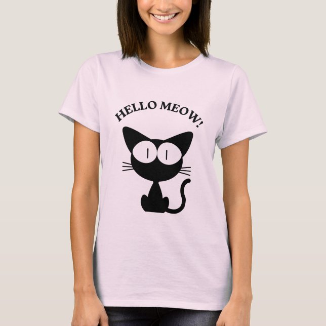 Kawaii Anime Katt som håller hjärta Baby-bodysuit T Shirt (Framsida)