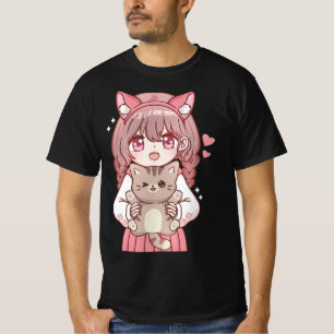 Kawaii Anime Kawaii Cat Lover Otaku T Shirt