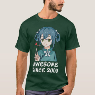 Kawaii Anime Merch 22:e födelsedagsgåvor 22 års ål T Shirt