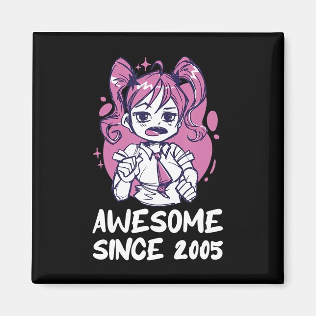 Kawaii Anime Merch the Birthday Girl Years Old Bor Magnet (Framsidan)