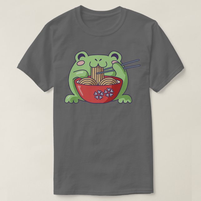 Kawaii Anime Otaku Girl Pastel Kawaii Frog Kärlek  T Shirt (Design framsida)