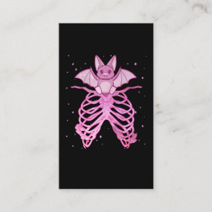Kawaii Anime Pastel Goth Fladdermus Visitkort