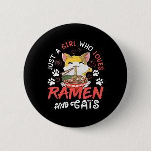 Kawaii Anime Ramen Cat Japanska Food Girls Officia Knapp