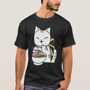 Kawaii Anime Shiba-Inu-Eating-Ramen T Shirt