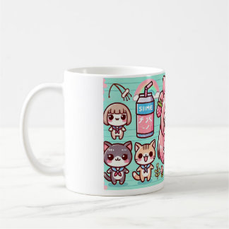 kawaii anime tierno kaffemugg
