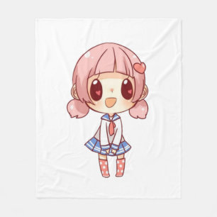kawaii,anime,tjej,just,som,kärlek,sketching, fleecefilt