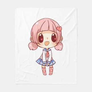 kawaii,anime,tjej,just,som,kärlek,sketching, fleecefilt