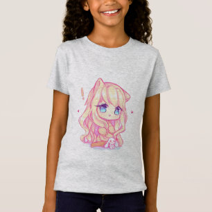 kawaii,anime,tjej,just,som,kärlek,sketching, t shirt