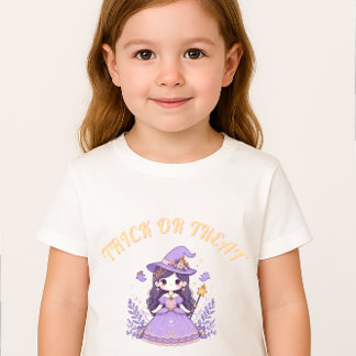 Kawaii Anime Witch Halloween Shirt for Kids | Magi T