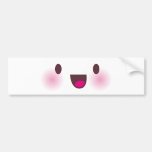 Kawaii ansikte bildekal
