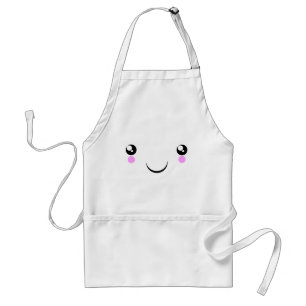 Kawaii ansiktet-skjortor och mer förkläde
