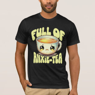 Kawaii Anxie-te Kojig Kaffe Roast Kändis Sorg Te T Shirt