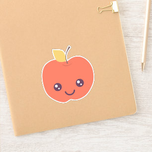 Kawaii Apple Kiss-cut Vinyl Sticker Klistermärken