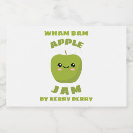 Kawaii Apple Sylt Mat Etiketter