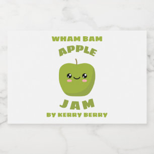 Kawaii Apple Sylt Mat Etiketter