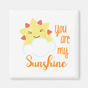 Kawaii är du min solskensol- och molnmagnet magnet