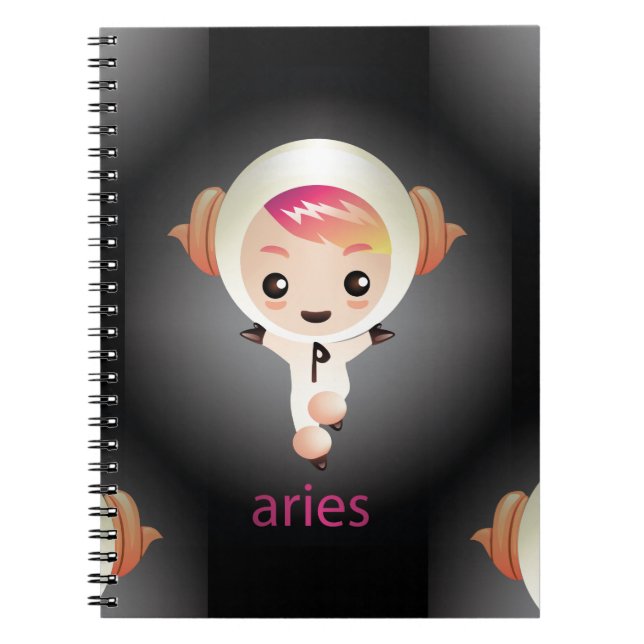 kawaii aries anteckningsbok (Framsidan)