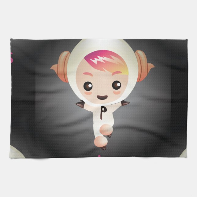kawaii aries kökshandduk (Horisontell)