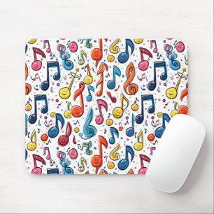 Kawaii Art Musik noter Abstrakt Musmatta
