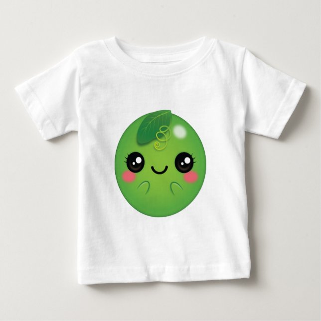 Kawaii Ärt T Shirt (Framsida)