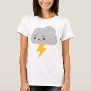 Kawaii åska & blixtmoln t shirt