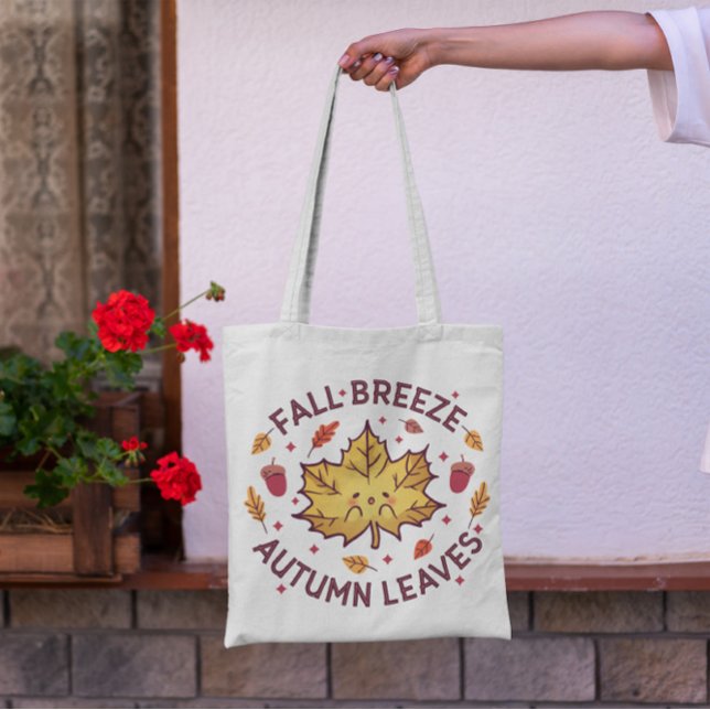 Kawaii Autumn Löv Tote Bag Tygkasse (Skapare uppladdad)